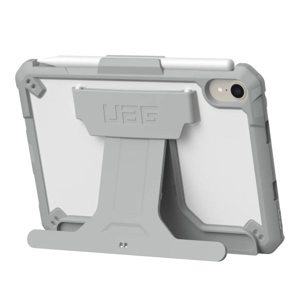 UAG Scout Healthcare backcover met stand en strap iPad Mini 6 (2021) / iPad Mini 7 (2024) - Wit / Grijs