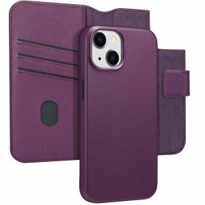 Accezz Leather Bookcase 2-in-1 met MagSafe iPhone 14 - Heath Purple