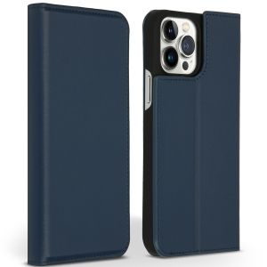 Accezz Premium Leather Slim Bookcase iPhone 13 Pro Max - Donkerblauw