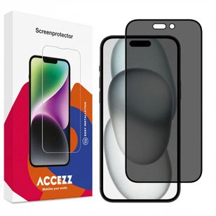 Accezz Gehard Glas Privacy Screenprotector Apple iPhone 14 Pro / 15 / 16