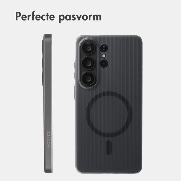 Accezz Lite Backcover met MagSafe | Fluted | Samsung Galaxy S26 Ultra - Smokey Matte