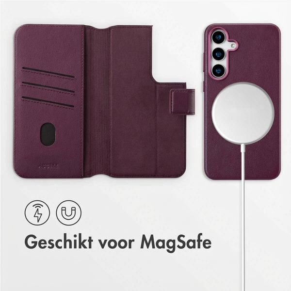 Accezz Leather Bookcase 2-in-1 met MagSafe Samsung Galaxy S25 Plus - Heath Purple
