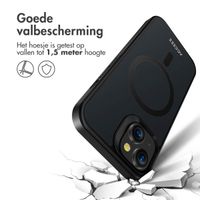 Accezz Rugged Frosted MagSafe Backcover iPhone 13 - Zwart