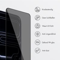 Accezz Gehard Glas Privacy Screenprotector + Applicator Apple iPhone 17 Pro