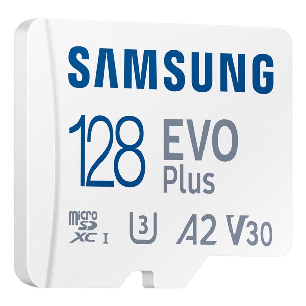 Samsung EVO Plus microSD 2024 - 128GB - inclusief SD Adapter - UHS-I/U3/Full HD/4K UHD