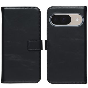 Selencia Echt Leren Bookcase Google Pixel 10 / 10 Pro - Black