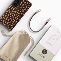 Selencia Nova Real Leather Backcover met Koord en Pashouder Samsung Galaxy S26 - Fawn Chic