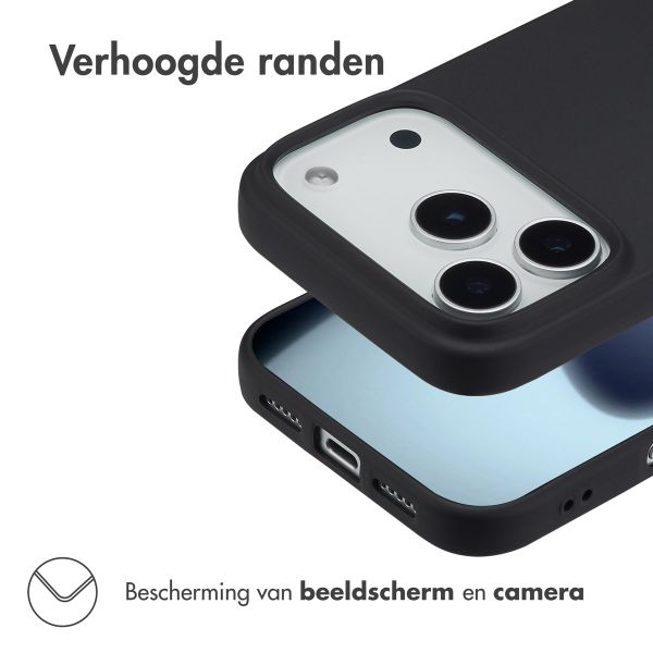 Accezz Color Backcover Apple iPhone 17 Pro - Zwart