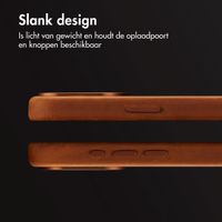 Accezz Vintage Leather Magsafe Backcover iPhone 15 Pro Max - Tabacco Cognac