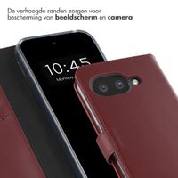 Selencia Echt Leren Bookcase Google Pixel 10a - Burgundy