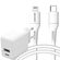 Accezz Wall Charger met Lightning naar USB-C kabel - Oplader - MFi certificering - 20 Watt - 1 meter - Wit