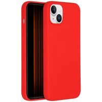 Accezz Liquid Silicone Backcover iPhone 15 Plus - Rood