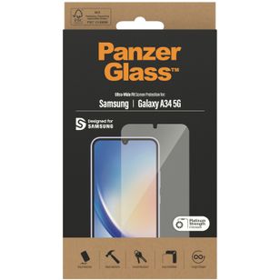 PanzerGlass Ultra-Wide Fit Anti-Bacterial Screenprotector Samsung Galaxy A34 (5G)