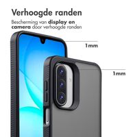 Accezz Rugged Frosted MagSafe Backcover Samsung Galaxy A17 - Zwart