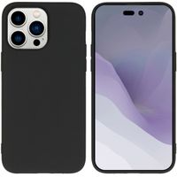 Accezz Color Backcover Apple iPhone 14 Pro Max - Zwart