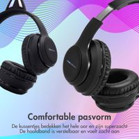 imoshion Draadloze Kinderkoptelefoon LED Light Cat Ear - Met AUX kabel - Zwart