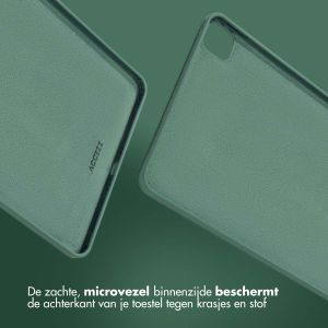 Accezz Liquid Silicone Backcover met penhouder iPad Pro 11 (2018/2020/2021/2022) - Donkergroen