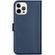 Selencia Echt Lederen Bookcase iPhone 12 Pro Max - Blauw