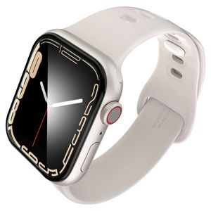 Spigen Pro Flex EZ Fit Screenprotector met applicator Apple Watch Series 7/8/9 - 41 mm - Transparant