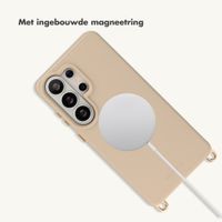 Selencia Rivièra MagSafe Backcover met afneembare haakjes Samsung Galaxy S26 Ultra - Milky Latte