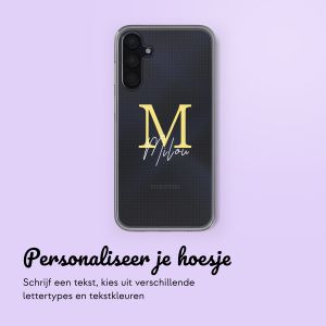 Gepersonaliseerd hoesje met letter Samsung Galaxy A15 - Transparant