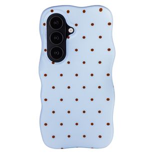 Selencia Vivid Wavy Backcover met MagSafe Samsung Galaxy S26 - Happy Dots Digital Sky