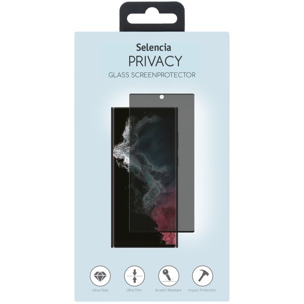 Selencia Gehard Glas Privacy Screenprotector Samsung Galaxy S23 Ultra