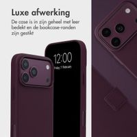 Accezz Leather Bookcase 2-in-1 met MagSafe Apple iPhone 18 Pro Max / 17 Pro Max - Heath Purple