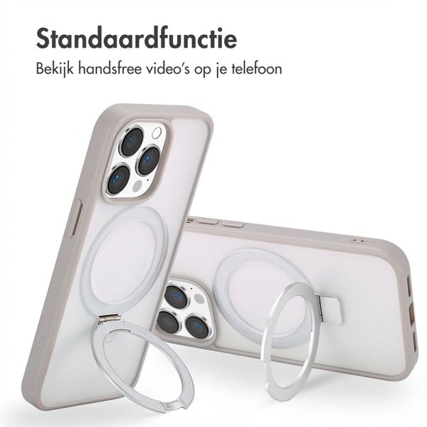 Accezz Ring Stand Backcover met MagSafe Apple iPhone 13 Pro Max - Grijs