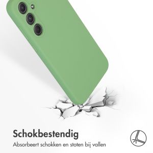 Accezz Liquid Silicone Backcover Samsung Galaxy A55 - Groen