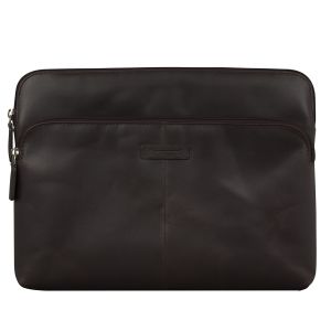 dbramante1928 Skagen Pro+ Sleeve - Laptop hoes 14 inch - Echt leer - MacBook Pro 14 inch - Hunter Dark