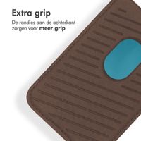 Accezz Leather Cardholder MagSafe - Kaarthouder met MagSafe - Coffee Brown