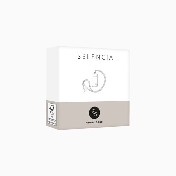 Selencia Crossbody telefoonkoord - Beige
