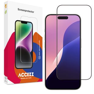 Accezz Gehard Glas Full Cover Screenprotector Apple iPhone 16 Pro Max