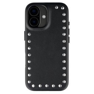 Selencia Studs Backcover met MagSafe Apple iPhone 17 - Velvet Black