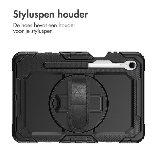 Accezz Rugged Backcover met schouderstrap Samsung Galaxy Tab S11 Ultra - Zwart