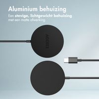 Accezz Wireless Charger USB-C - MagSafe en Qi2 Draadloze Oplader - 1 meter - Zwart