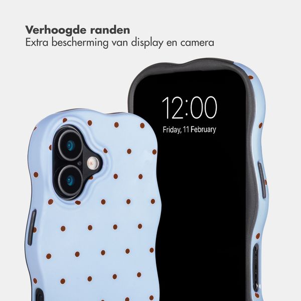 Selencia Vivid Wavy Backcover met MagSafe Apple iPhone 17 - Happy Dots Digital Sky