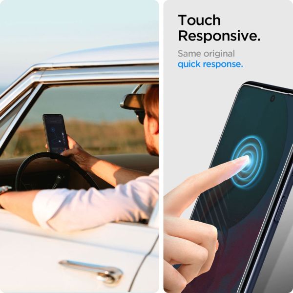 Spigen GLAStR EZ Fit Screenprotector 2 Pack + Applicator Samsung Galaxy Xcover 7 Pro