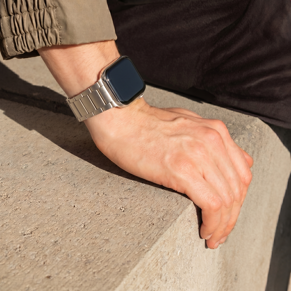 Accezz Mat Titanium bandje Apple Watch | 38/40/41/42 mm - Titanium