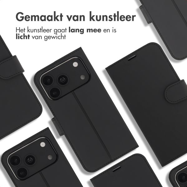 Accezz Wallet Softcase Bookcase Apple iPhone 18 Pro Max / 17 Pro Max - Zwart