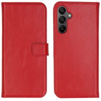 Selencia Echt Lederen Bookcase Samsung Galaxy A15 (5G/4G) - Rood