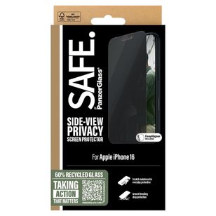 SAFE by PanzerGlass Privacy Screenprotector Ultra Wide Fit met applicator iPhone 16