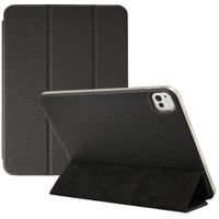 Accezz Leather Trifold Bookcase Apple iPad Pro 13 (2025) M5 / (2024) M4 - Zwart