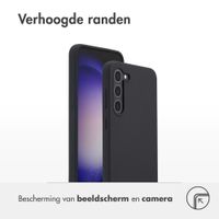 Accezz Liquid Silicone Backcover Samsung Galaxy S23 Plus - Zwart