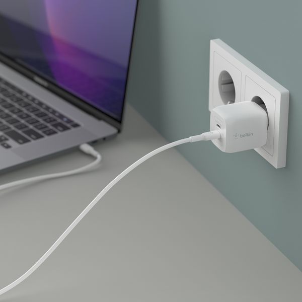 Belkin Boost↑Charge™ GaN Pro Adapter 2 poorts - USB-C - 45W - Wit