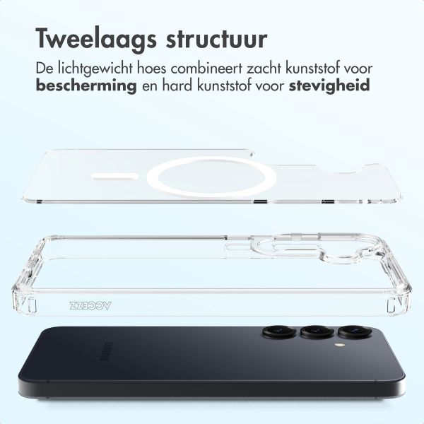 Accezz Xtreme Impact Backcover met MagSafe Samsung Galaxy S25 - Transparant