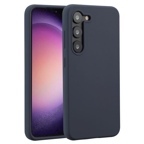 Accezz Liquid Silicone Backcover Samsung Galaxy S23 - Donkerblauw