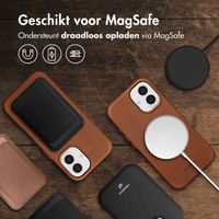 Accezz Vintage Leather Magsafe Backcover iPhone 16 - Tabacco Cognac