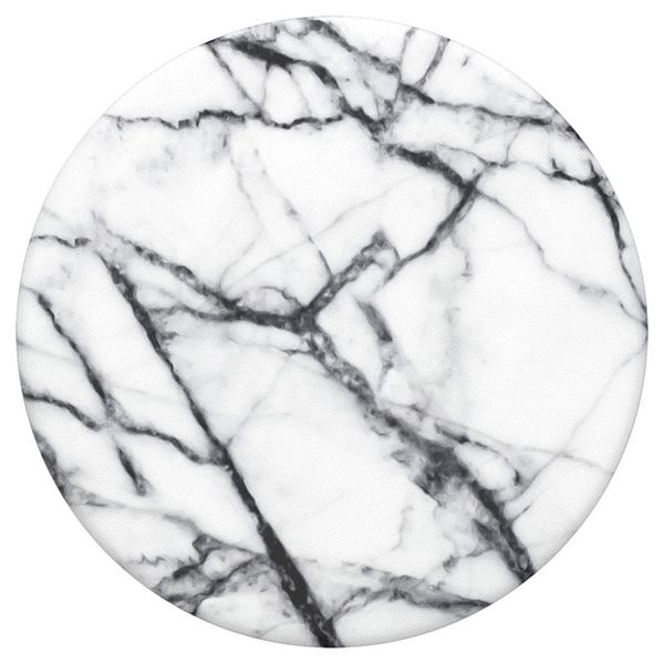 PopSockets PopGrip - Afneembaar - Dove White Marble